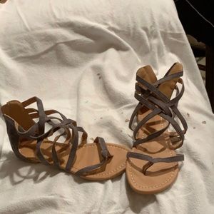 Gladiator criss cross sandals